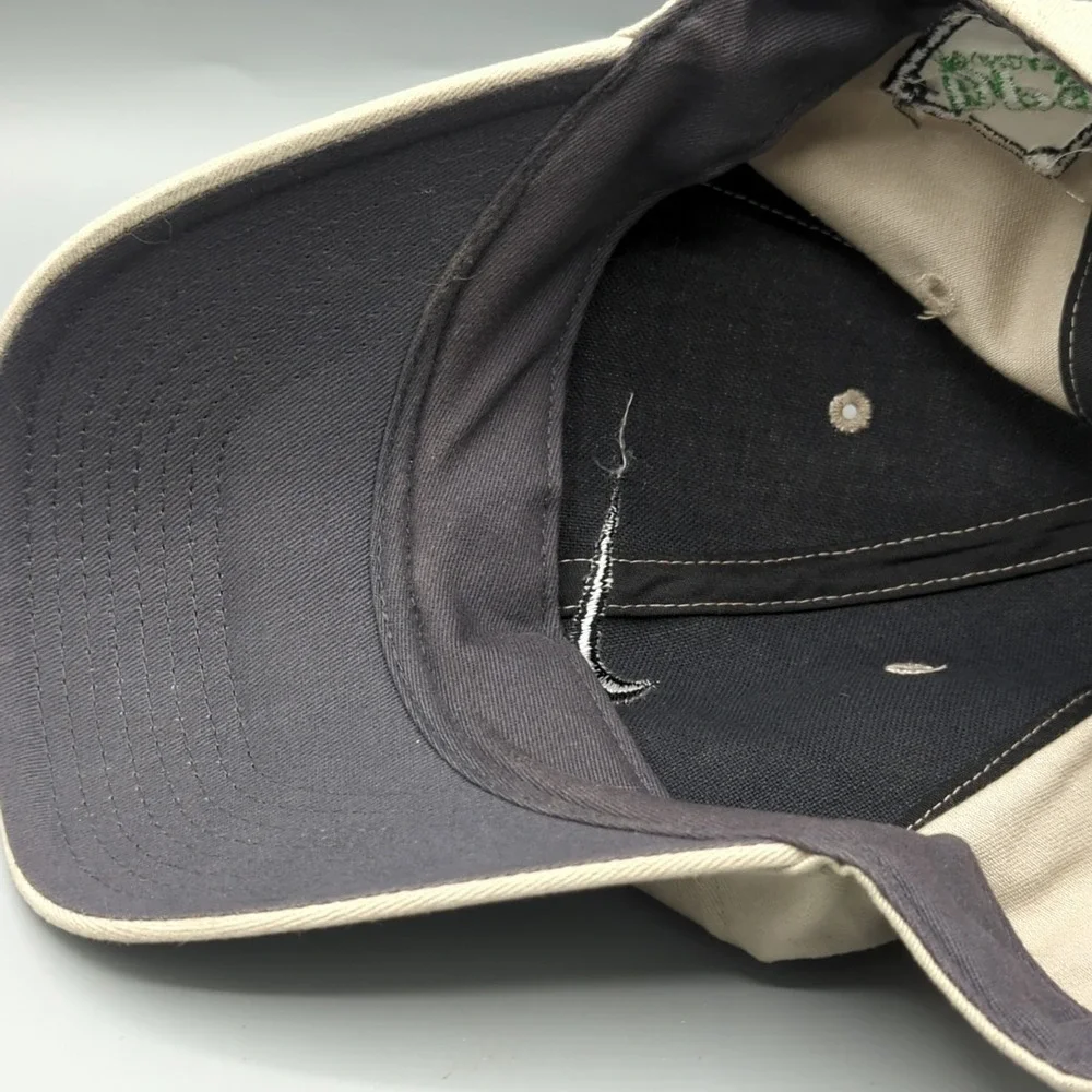 Vintage Darrell Pollack Dp9 Foundation Nike Golf Hat Cap Khaki Tan Swoosh OSFA